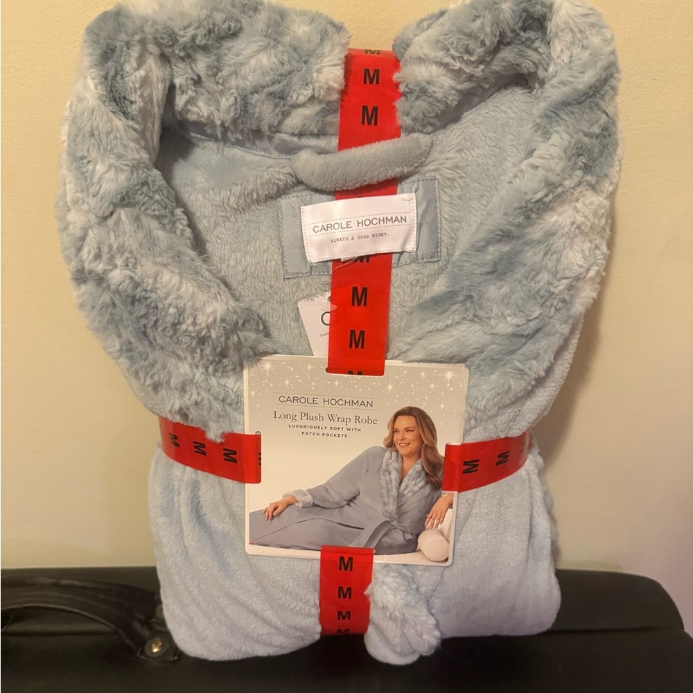 Midnight by Carole Hochman Blue Plush Robe